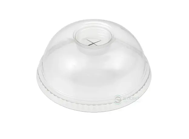 Καπάκι Μπομπέ με Σταυρό για πλαστικά ποτήρια ECOPet 100τμχ - Καπάκια Ποτηριών στην Ecocraft