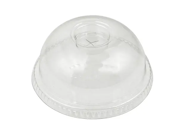 Καπάκι Μπομπέ με Σταυρό για πλαστικά ποτήρια ECOPet 100τμχ - Καπάκια Ποτηριών στην Ecocraft