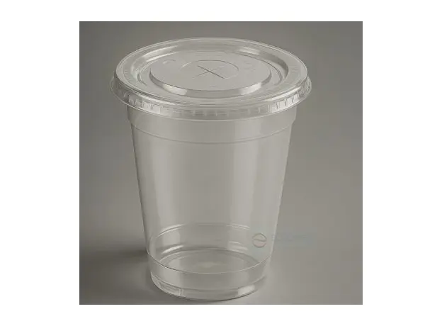 Καπάκι Ίσιο με Σταυρό για πλαστικά ποτήρια ECOPet 100τμχ - Καπάκια Ποτηριών στην Ecocraft