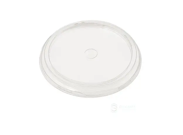 Καπάκι Πλαστικό Ίσιο με μικρή τρύπα για χάρτινα ποτήρια 12-16oz 100τμχ - Καπάκια Ποτηριών στην Ecocraft