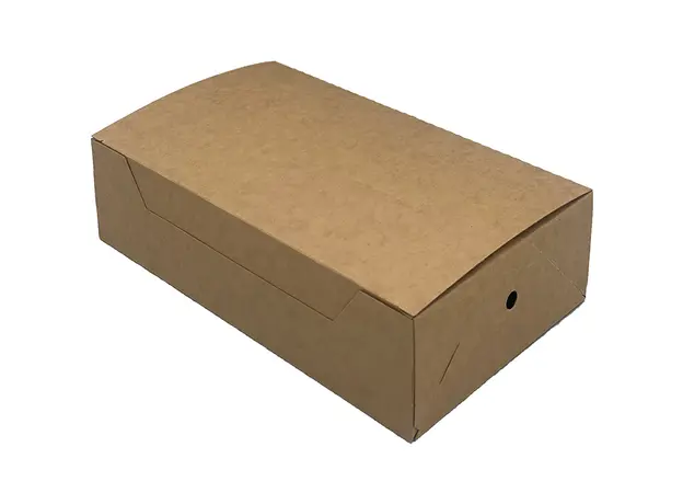 Χάρτινο κουτί kraft για κρέπα - βάφλα  22x18x5.5cm - Κουτιά Φαγητού στην Ecocraft