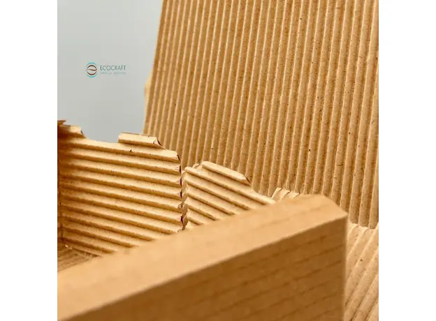 Kraft Corrugated Waveform Paper Food Box 22Χ13Χ8.3cm - Food Boxes στην Ecocraft