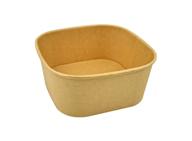 Σκεύος φαγητού Kraft Τετράγωνο 1400ml - 50τμχ - Σκεύη Φαγητού - Σαλάτας στην Ecocraft