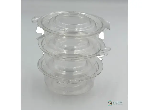 Σωσάκι Clear Pet Διαφανές 50ml με Eνσωματωμένο Kαπάκι 50τμχ - Σωσάκια στην Ecocraft