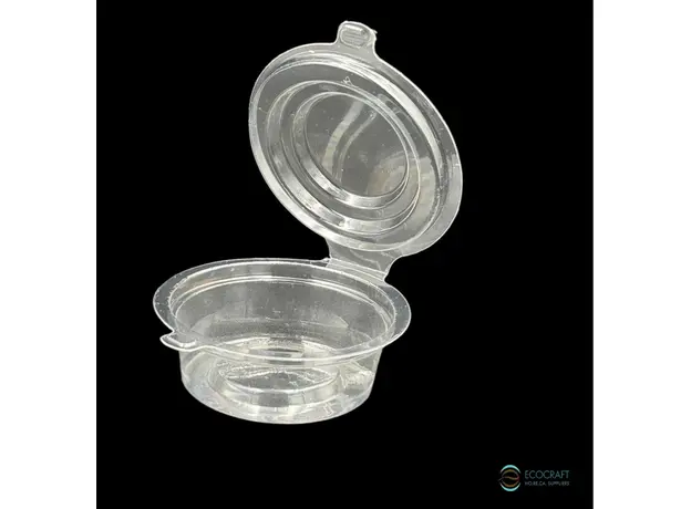 Σωσάκι Clear Pet Διαφανές 50ml με Eνσωματωμένο Kαπάκι 50τμχ - Σωσάκια στην Ecocraft