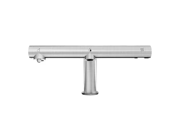 Επιτοίχια αυτόματη βρύση 3 σε 1 με dispenser αφροσάπουνου & ενσωματωμένο στεγνωτήρα χεριών - Dispensers στην Ecocraft