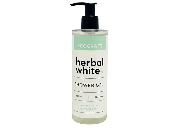 Αφρόλουτρο Herbal White μπουκάλι 300ml με αντλία - Είδη Ξενοδοχείου στην Ecocraft