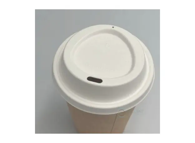 Καπάκια πιπίλας Λευκά από Ζαχαροκάλαμο 50τμχ - Καπάκια Ποτηριών στην Ecocraft