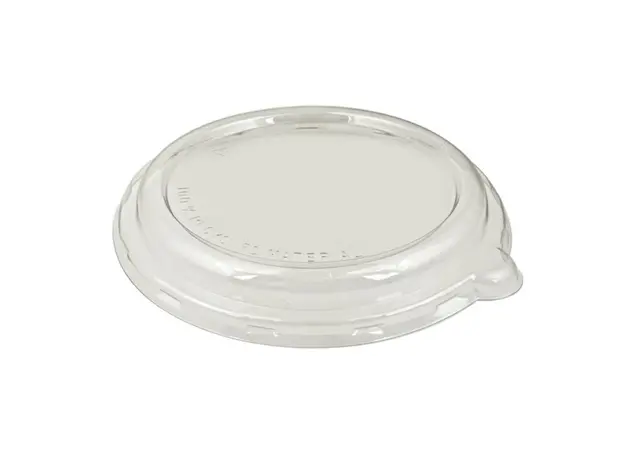 Καπάκι PET για σκεύη Σαλάτας από ζαχαροκάλαμο Στρογγυλό BWΤ32-50τμχ - Βιοδιασπώμενα σκεύη από Ζαχαροκάλαμο στην Ecocraft