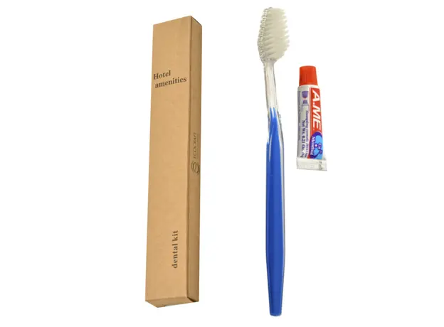 Toothpaste & Toothbrush Set in Paper Box - Hotel Amenities στην Ecocraft