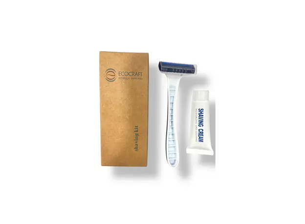 Σετ ξυρίσματος σε χάρτινο kraft κουτί - Hotel Amenities στην Ecocraft