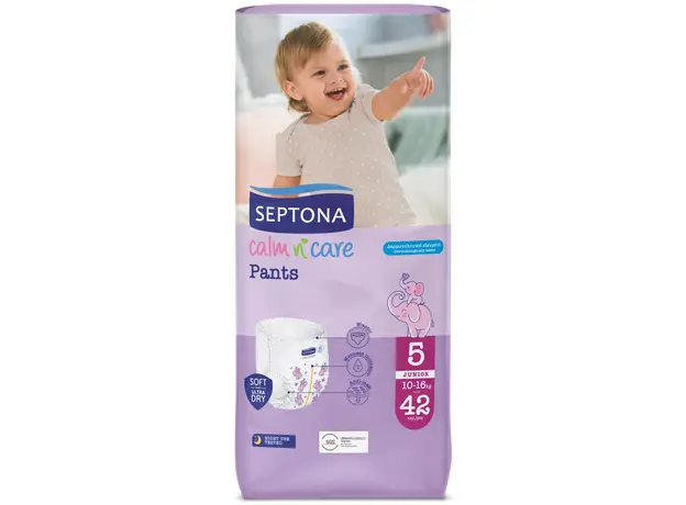 SEPTONA Baby Pants No5 Junior (10-16kg) 42pcs - Personal Hygiene & Protection Supplies στην Ecocraft