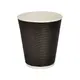 Black Paper Cup "RIPPLE" 8oz (235ml) -25pcs - Paper Cups στην Ecocraft