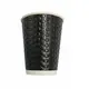 Black Paper Cup "BUBBLE" 12oz (355ml) -25pcs - Paper Cups στην Ecocraft