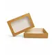 Κουτι platter Catering kraft με παραθυρο 38x26x8,7cm - Κουτιά Φαγητού στην Ecocraft