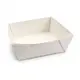 Βάση κουτιού λευκή 1250ml (12,5x12,5x7cm) - Κουτιά Φαγητού στην Ecocraft