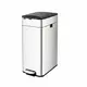 Stainless Steel Pedal Bin with Butterfly Lid 40lt - Toiler Trash Can and Toilet Brush  στην Ecocraft