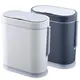 Waterproof grey plastic bin 8 L with sensor and built-in special handle - Toiler Trash Can and Toilet Brush  στην Ecocraft