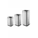 Square Inox Waste Bin 20L with open roof - Out-Doors Trash Cans   στην Ecocraft