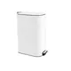 Stainless Steel Waste Bin White 16L - Toiler Trash Can and Toilet Brush  στην Ecocraft