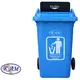 Recycling Bin with Push Lid 240L - Trash Cans & Recycling Bins στην Ecocraft