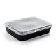Black Microwave Container 1200ml with Lid 100pcs - Microwave Containers στην Ecocraft