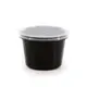 Σωσάκι Μαύρο 4oz με Καπάκι 100τμχ - Σωσάκια στην Ecocraft