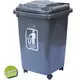 Plastic RAM Trash Can with Wheels 50L - Trash Cans & Recycling Bins στην Ecocraft