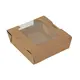 Κουτιά φαγητού craft με παράθυρο Medium 13x13x5cm - Κουτιά Φαγητού στην Ecocraft