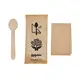 Wooden Cutlery spoon Set with Eco Craft Napkin in Craft Envelope 100pcs - Ecological Cutlery Set  στην Ecocraft