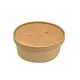 Χάρτινα στρογγυλά δοχεία craft για ζεστή κουζίνα 750ml 100τμχ - Κουτιά Φαγητού στην Ecocraft