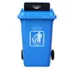 Κάδος Ανακύκλωσης με Πιεζόμενο Καπάκι 100 L - Κάδοι Απορριμμάτων & Ανακύκλωσης στην Ecocraft