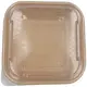 Food container Black Square 500ml with plastic pp Lid- 50pcs - Food Boxes στην Ecocraft