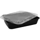 Black Microwave Container 1200ml with Lid 100pcs - Microwave Containers στην Ecocraft