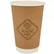 Paper Cup "Kraft" Double Wall Plastic Free 25pcs - Paper Cups στην Ecocraft