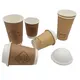 Ποτήρι Χάρτινο "Kraft" Μονότοιχο Plastic Free 16oz (470ml) -50τεμ - Χάρτινα Ποτήρια στην Ecocraft