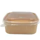 Food container Kraft Square 1000ml - 50pcs - Salad Bowls στην Ecocraft