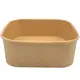 Food container Kraft Square 1000ml - 50pcs - Salad Bowls στην Ecocraft