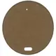 Kraft Paper Sip Thru Lid for Paper Cups 8oz - 50pcs - Cup Lids στην Ecocraft
