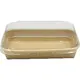 Σκεύος για Sushi Νο4 Kraft με καπάκι (16x9x2,4cm) 50ΤΕΜ - Συσκευασία για Sushi στην Ecocraft