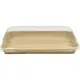 Σκεύος για Sushi Νο16 Kraft με καπάκι (22x14x2,4cm) 50ΤΕΜ - Συσκευασία για Sushi στην Ecocraft