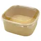 Food container Kraft Square 500ml- 50pcs - Salad Bowls στην Ecocraft