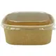 Food container Kraft Square 500ml- 50pcs - Salad Bowls στην Ecocraft