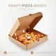 Kraft Pizza Boxes Microwelle 33x33 - Pizza Boxes  στην Ecocraft