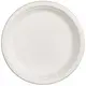 Biodegradable white sugarcane plate 26cm - 50pcs - Biodegradable Sugar Cane Containers  στην Ecocraft
