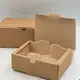 Kraft Corrugated Waveform Paper Food Box 22Χ13Χ8.3cm - Food Boxes στην Ecocraft
