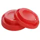 Καπάκι Πιπίλα Κόκκινο για Χάρτινο Ποτήρι 100τμχ - Καπάκια Ποτηριών στην Ecocraft