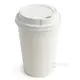 White Standard Lind for Paper Cups 100pcs - Cup Lids στην Ecocraft