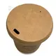 Kraft Paper Sip Thru Lid for Paper Cups 8oz - 50pcs - Cup Lids στην Ecocraft