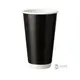 Black Paper Cup Double Wall Shinny 16oz (473ml) -25pcs - Paper Cups στην Ecocraft